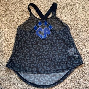 CHEER ATHLETICS MESH LEOPARD TANK SIZE YM